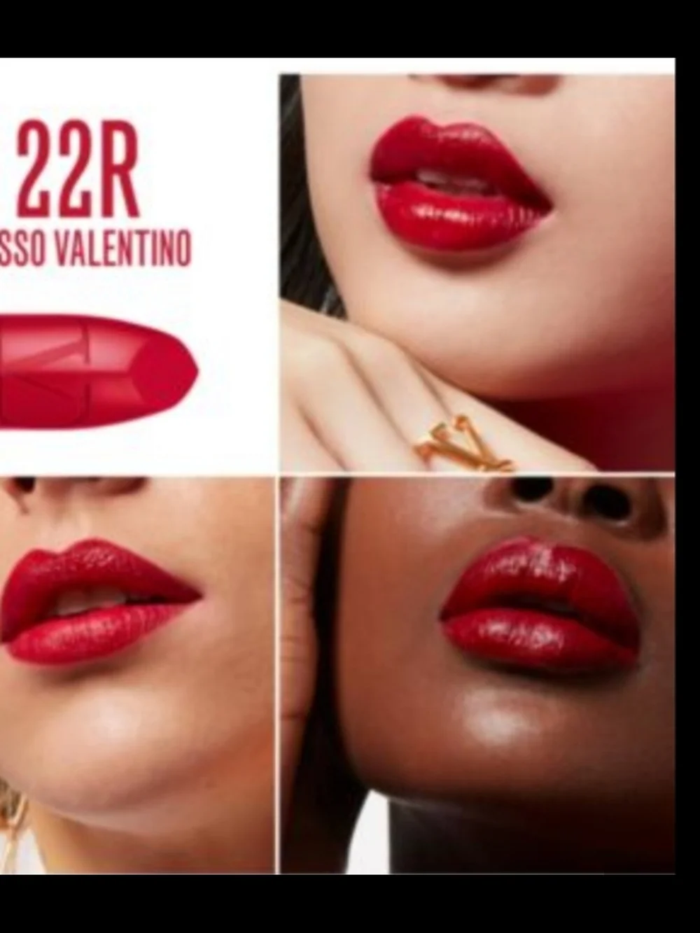 Valentino Minirosso Satin Lip Color in 22R Travel Size NIB